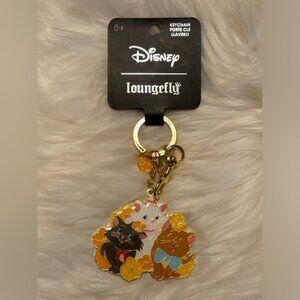 Loungefly Disney The Aristocats Kittens & Poppies Flowers Keychain